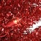 4ft. Pre-Lit Red Tinsel Artificial Christmas Tree, Clear Lights